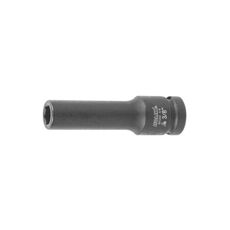 Holex Impact Socket, 1/2 inch Drive, 6 pt, Deep, 3/8 inch 651202 3/8